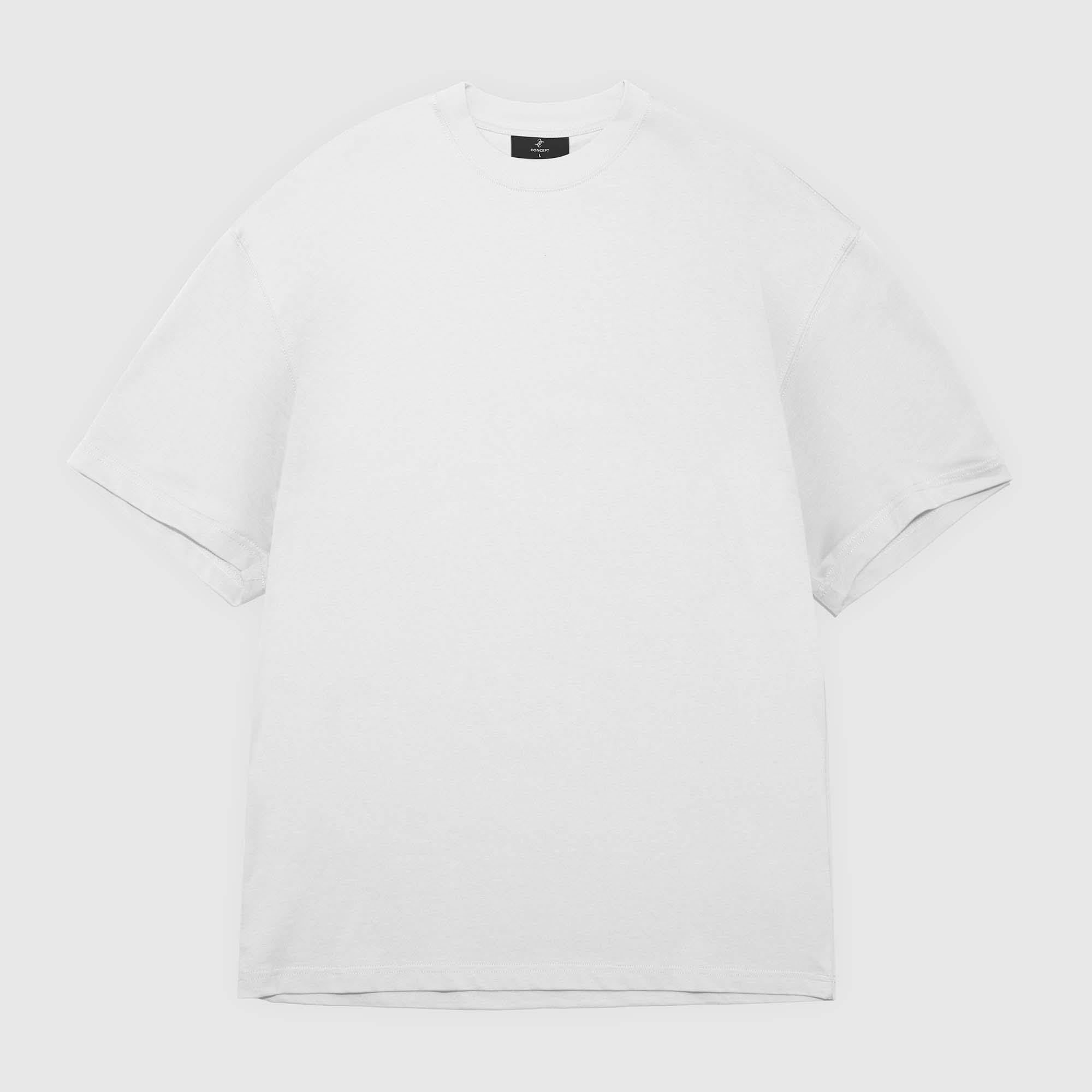 All White 3-Pack - Heavy Loose Fit T-Shirt
