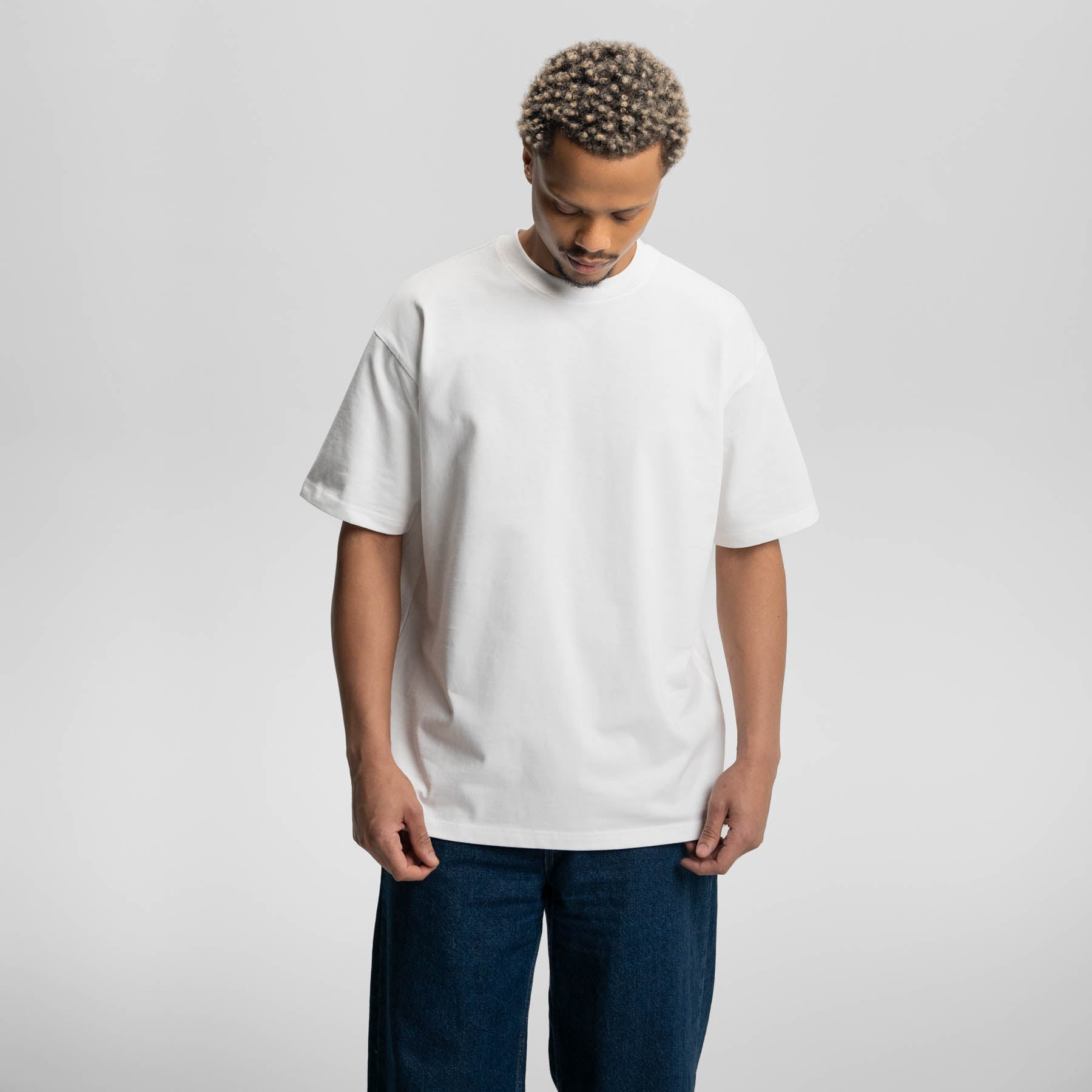 All White 3-Pack - Heavy Loose Fit T-Shirt